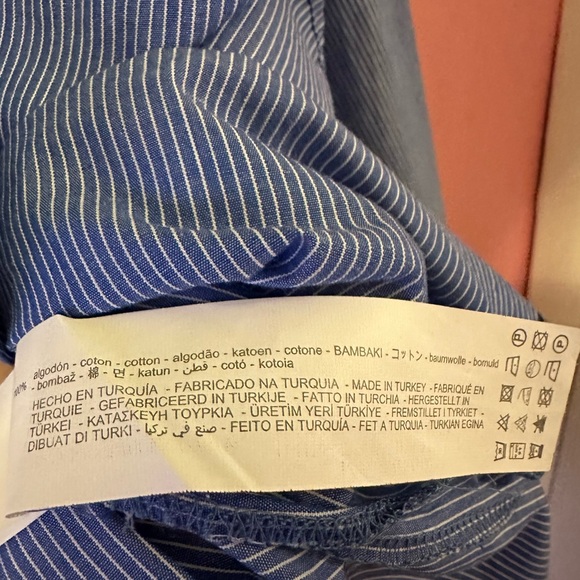 Zara Striped Women’s Menswear Style Poplin Shirt Small - Picture 16 of 16